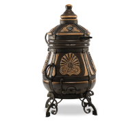 Тандыр &quot;Греческий&quot; (ЭКО-Тандыр), 28 см, чёрный