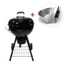 Угольный гриль SnS Kettle Black Edition, с корзиной SnS, 57 см, черный