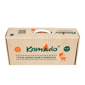 Уголь "Камадо" (брикеты) 4,7 кг, коробка