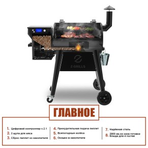 Пеллетный гриль Z Grills 450 B